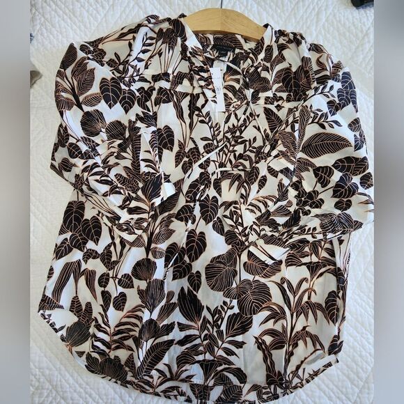 Ann Taylor safari boho pullover blouse - Picture 14 of 14